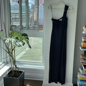 Rosie Pope Asymmetrical Black Dress